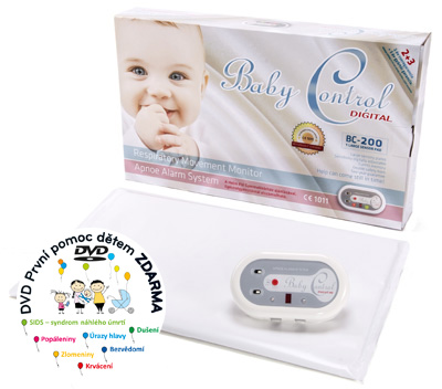 Baby Control Digital BC-200 s jednou senzorovou podložkou + DVD První pomoc dětem ZDARMA