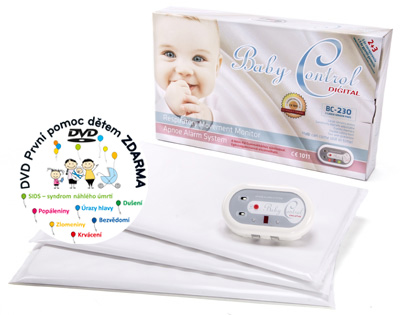 Baby Control Digital BC-230 se třemi senzorovými podložkami + DVD První pomoc dětem ZDARMA