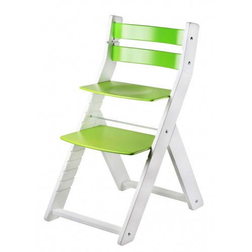 Wood Partner SANDY Studentská rostoucí židle bílá zelená