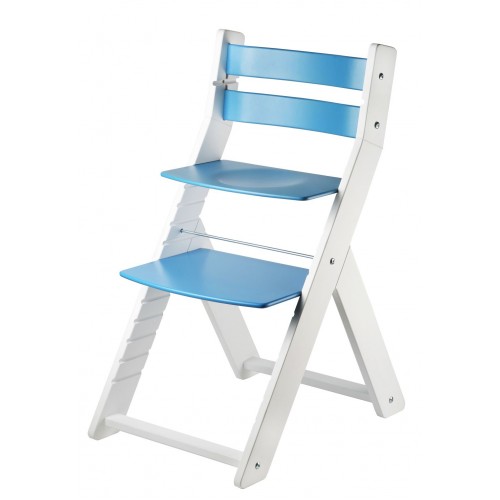 Wood Partner SANDY Studentská rostoucí židle bílá modrá