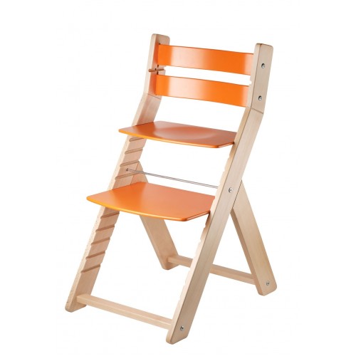 Wood Partner SANDY Studentská rostoucí židle natur oranžová