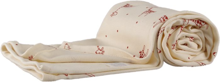 Kaarsgaren Letní deka z BIO bavlny- žirafky přírodní