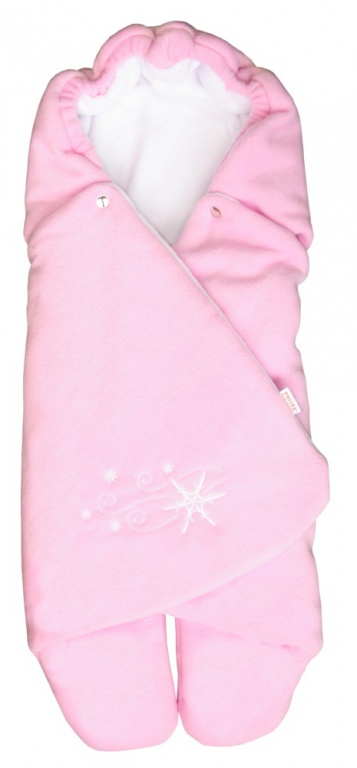 Emitex ZOE zimní fleece růžová/bílá
