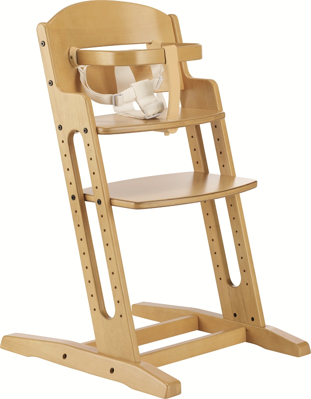 DanChair jídelní židlička dřevěná Babydan natur