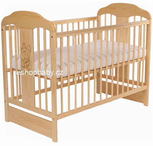 Tomi XIV Slon postýlka borovice 120x60 přírodní