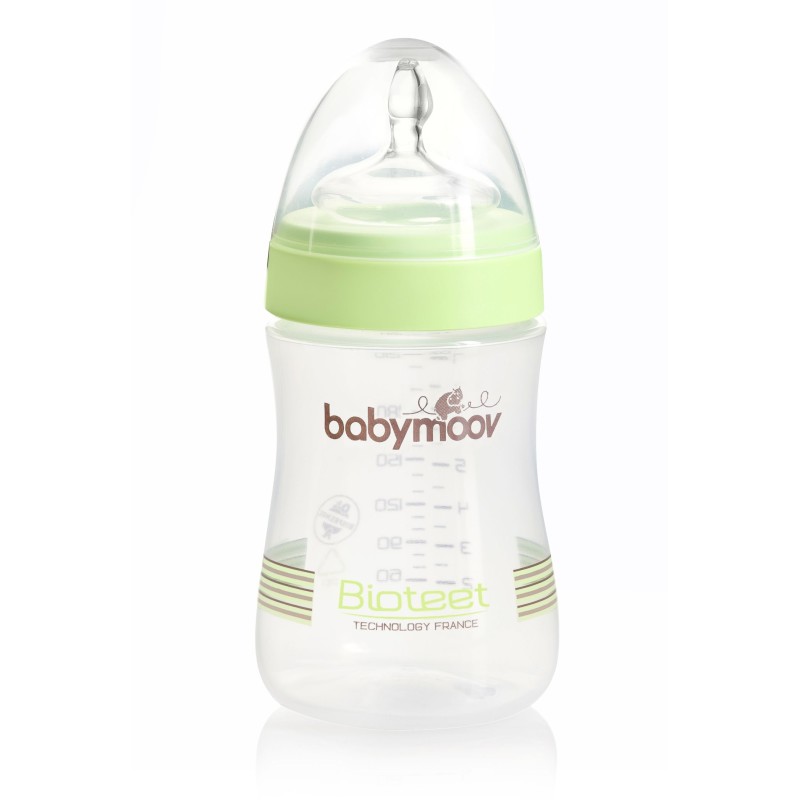 Babymoov BioTeet 230 ml almond/green kojenecká láhev DOPRODEJ