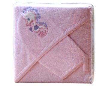 Scarlett Froté ručník s kapucí růžový