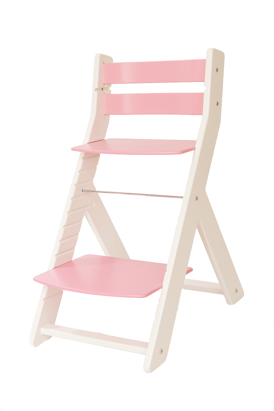 Wood Partner MONY Studentská rostoucí židle bílá růžová