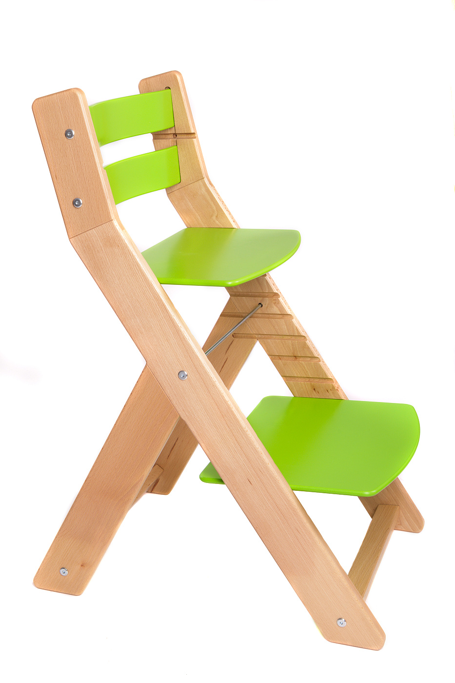 Wood Partner MONY Studentská rostoucí židle natur zelená