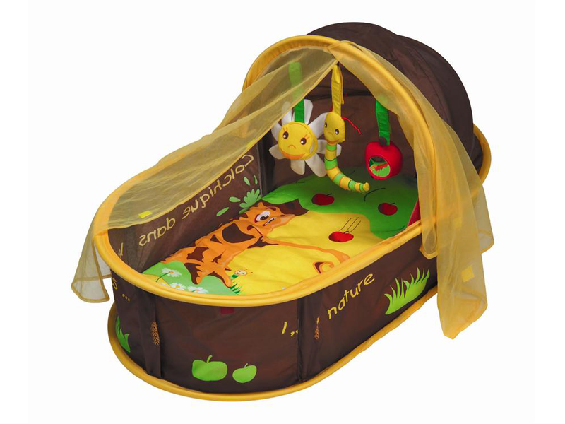 Cestovní postýlka pro miminko Nomad hnědá