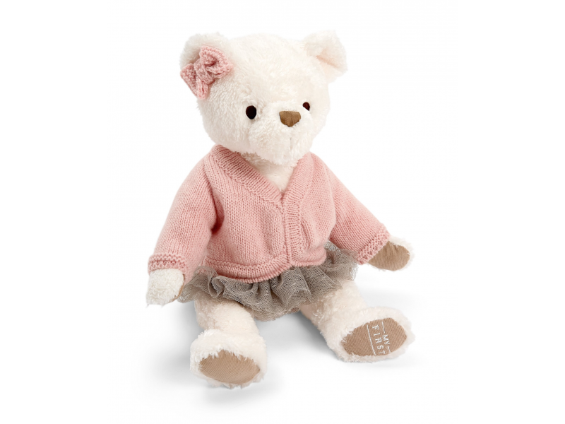 Medvídek v růžovém svetru