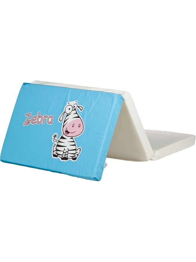 Skládací matrace do postýlky CARETERO Zebra šedá