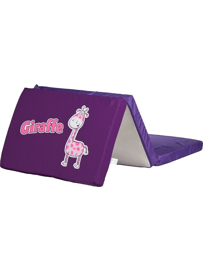 Skládací matrace do postýlky CARETERO Giraffe fialová