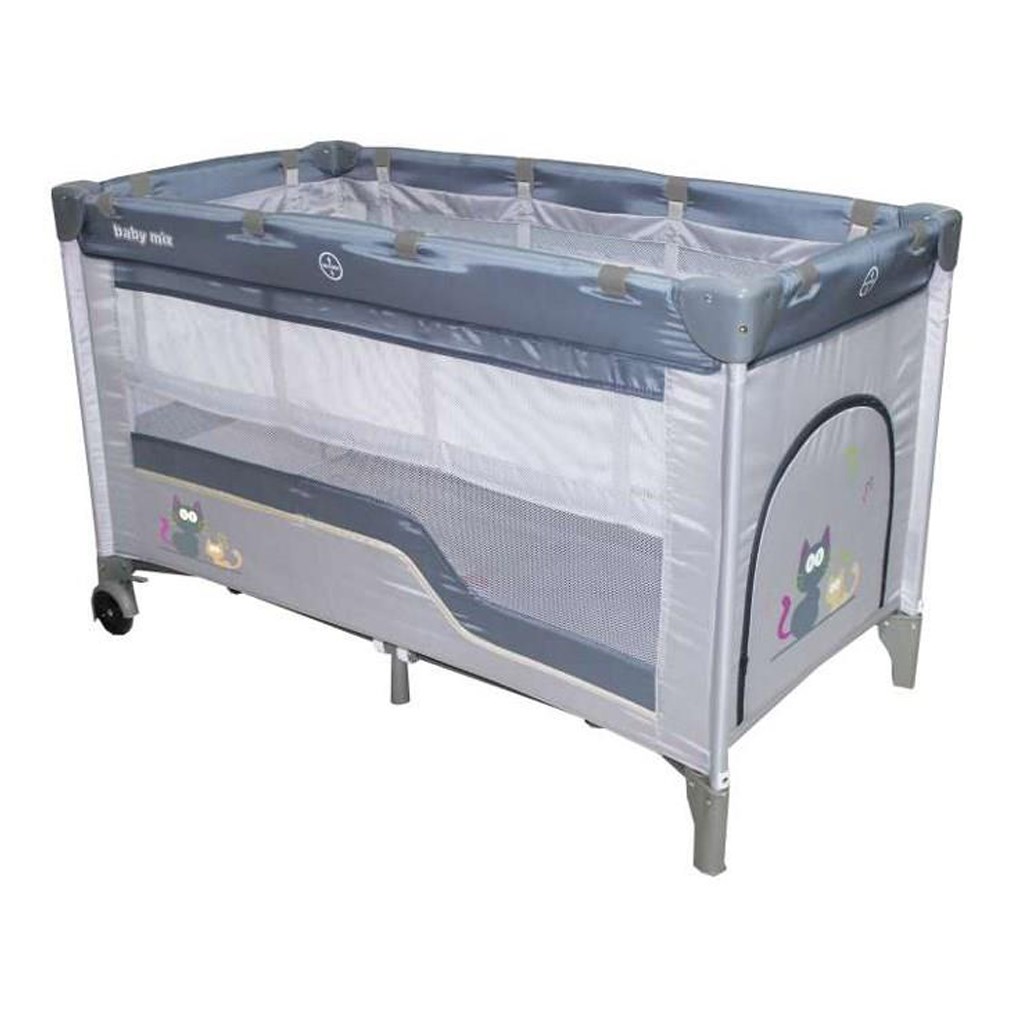 Dětská cestovní postýlka Baby Mix grey