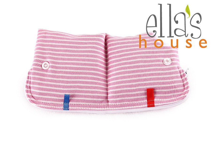 Moon pouch stripes pink-kapsička na hygienické potřeby