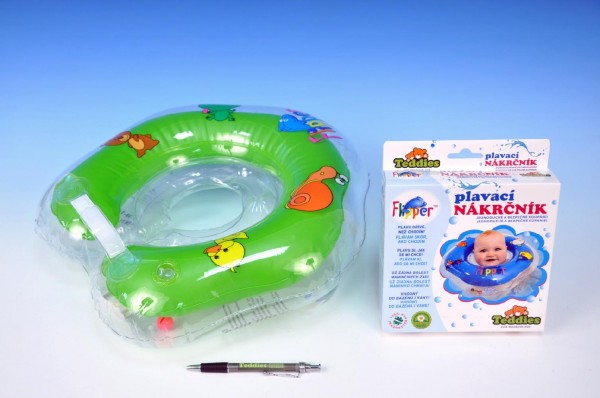 Plavací nákrčník Flipper/Kruh zelený v krabici 0m+