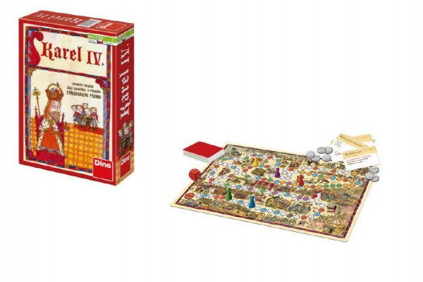 Karel IV. společenská hra v krabici 18x16x6cm
