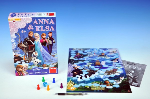 Ledové království/Frozen Anna a Elsa společenská hra v krabici 20x29,5x6,5cm