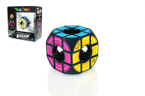 Rubikova kostka hlavolam Void plast 6x6x6cm volný střed v krabici