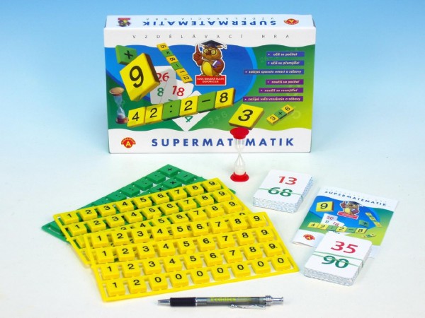 Supermatematik společenská hra naučná v krabici