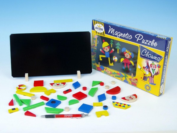 Magnetické puzzle Klauni v krabici 33x23x3,5cm