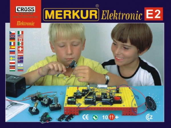 Stavebnice MERKUR E2 elektronic v krabici