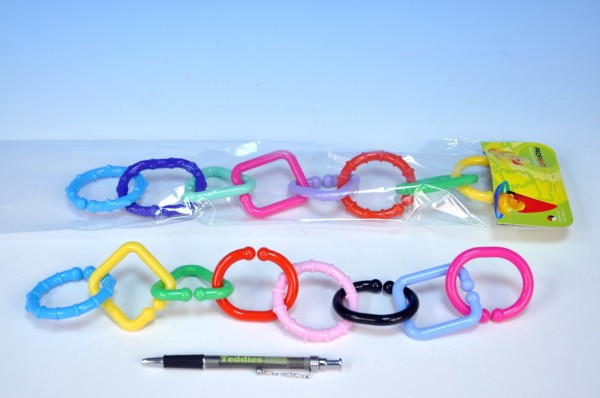 Řetěz/zábrana 8 tvarů plast v sáčku 0m+