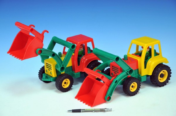 Auto traktor/nakladač aktivní se lžící plast 35cm 24m+