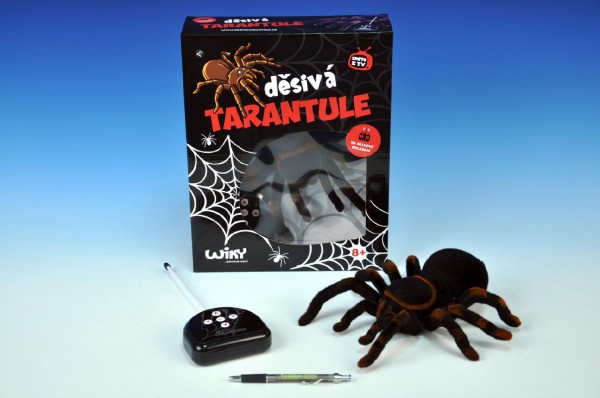 Děsivá Tarantule RC plast na baterie 4xAA a 1x9V 27MHz 33x26,5x9,5cm v krabici