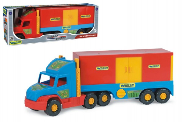 Auto Super Truck kontejner plast 78cm v krabici Wader