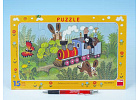 Puzzle deskové Krtek a lokomotiva 15d.