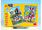 Puzzle Krteček se raduje 2x48d.