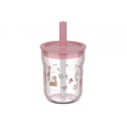 Kelímek s brčkem 250 ml Fairy Garden
