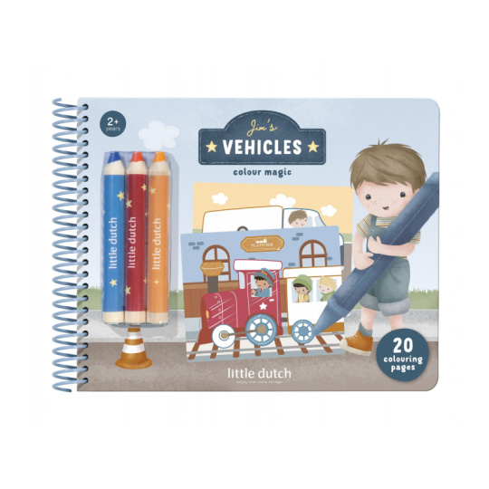 Omalovánky s pastelkami Doprava Jim Omalovánky s pastelkami Doprava Jim