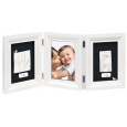 Dřevěný rámeček pro otisk My Baby Touch Double White & Black