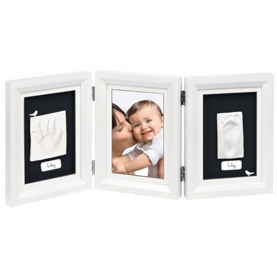 Dřevěný rámeček pro otisk My Baby Touch Double White & Black