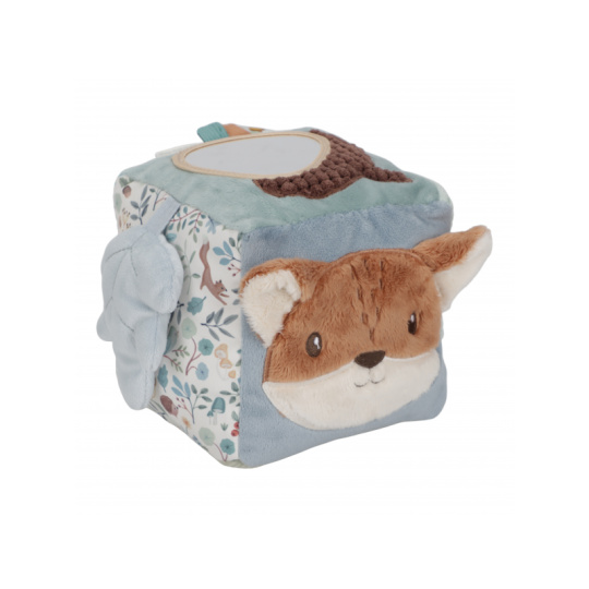 Kostka textilní s aktivitami Forest Friends