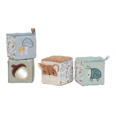Kostky textilní 4 ks Forest Friends