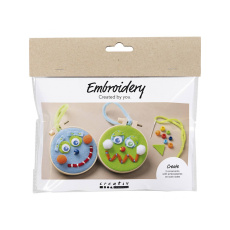 Kreativní sada Mini Craft Kit Embroidery Faces