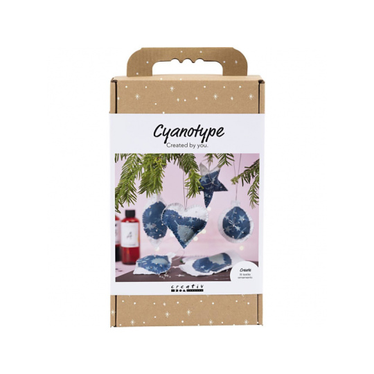 Kreativní sada Kyanotypie vánoční ozdoby