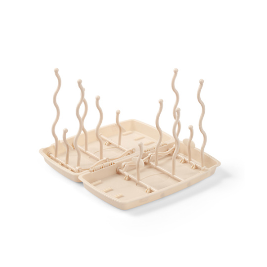 BABYONO Stojan na sušení kojeneckých lahví a dudlíků béžový