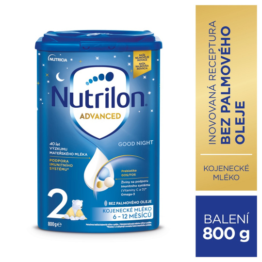 NUTRILON 2 Advanced Good Night pokračovací kojenecké mléko od uk. 6. měsíce 800 g