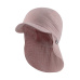 STERNTALER Kšiltovka s ochranou krku UV50+ z organic bavlněného mušelínu růžová holka- 51cm 18-24m