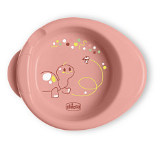 CHICCO Talíř protiskluzový udržující teplé jídlo pink 6m+ CHICCO Talíř protiskluzový udržující teplé jídlo pink 6m+