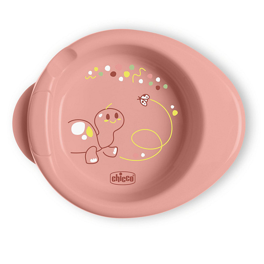 CHICCO Talíř protiskluzový udržující teplé jídlo pink 6m+ CHICCO Talíř protiskluzový udržující teplé jídlo pink 6m+