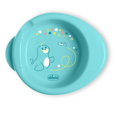 CHICCO Talíř protiskluzový udržující teplé jídlo teal 6m+ CHICCO Talíř protiskluzový udržující teplé jídlo teal 6m+