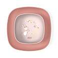 CHICCO Set jídelní - miska a talíř pink 12m+