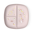 CHICCO Talíř dělený pink 12m+