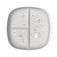 CHICCO Talíř dělený grey 12m+