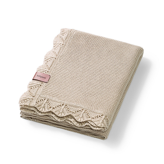 BABYONO Deka pletená bambusová Light Beige 75 x 100 cm BABYONO Deka pletená bambusová Light Beige 75 x 100 cm